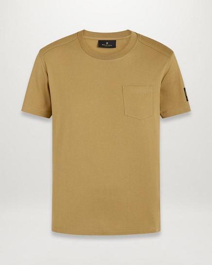 T-Shirt Belstaff Homme Thom Kaki Coton France IF1405286